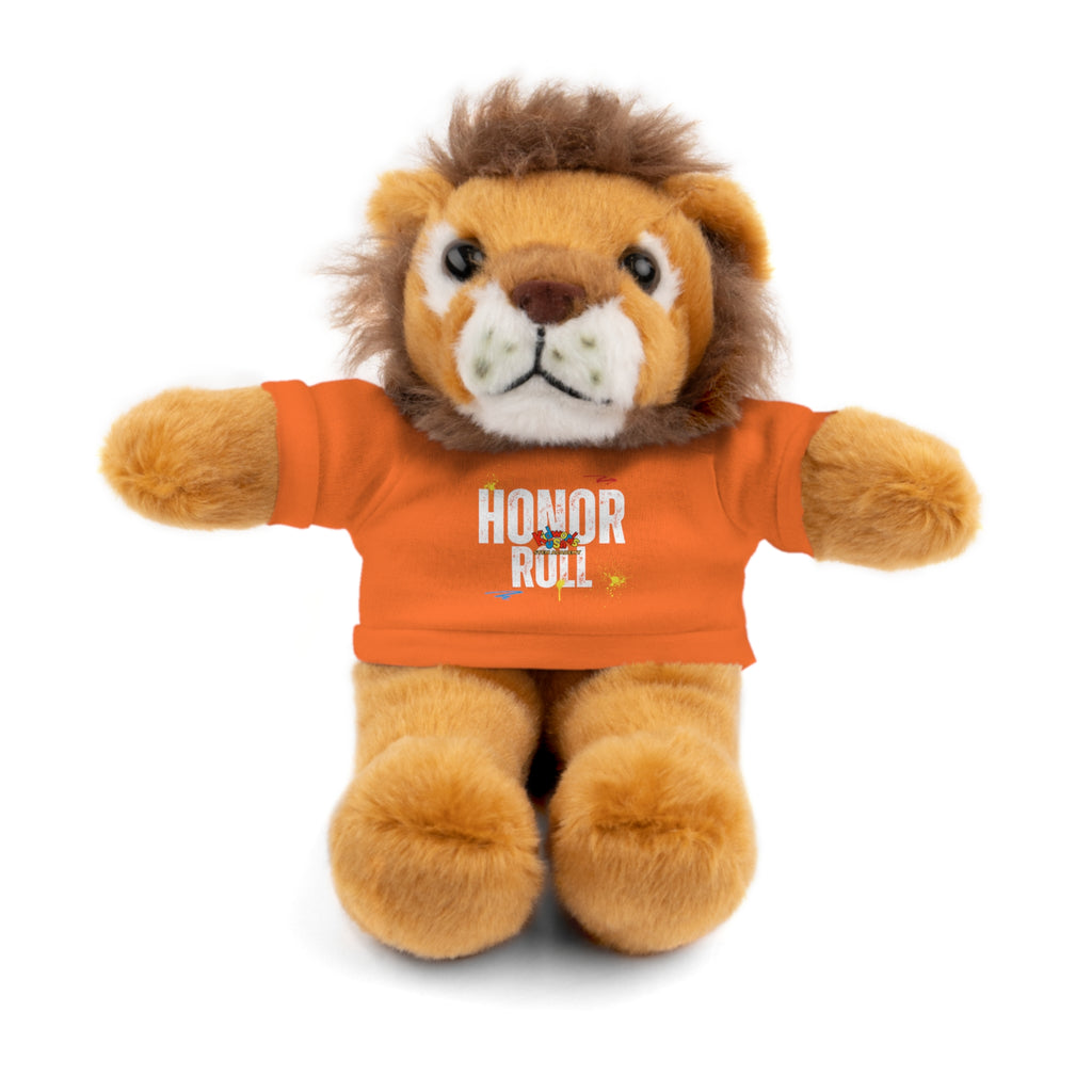 Kidworks USA HONOR ROLL Stuffed Animal with Tee - 6 Animals 8 Colors