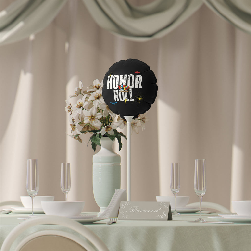 Kidworks USA HONOR ROLL Celebratory Balloons - Round and Heart-shaped - 6"