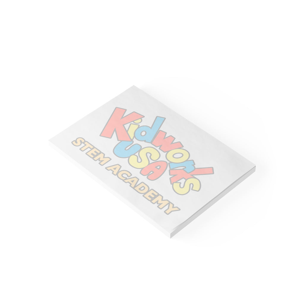 Post-it® Brand Kidworks USA STEM ACADEMY Logo Note Pads, 6 sizes