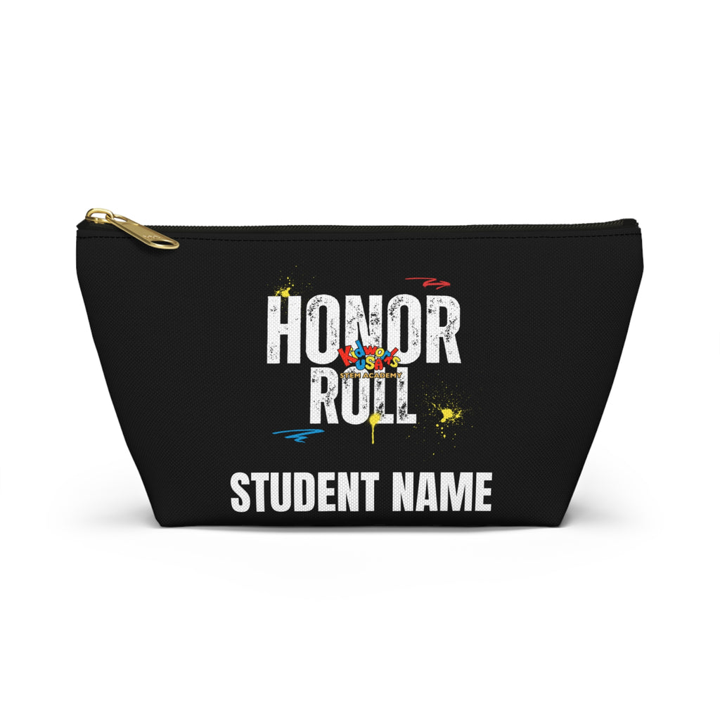 PERSONALIZED Kidworks USA HONOR ROLL Pencil Case Accessory Pouch w T-bottom