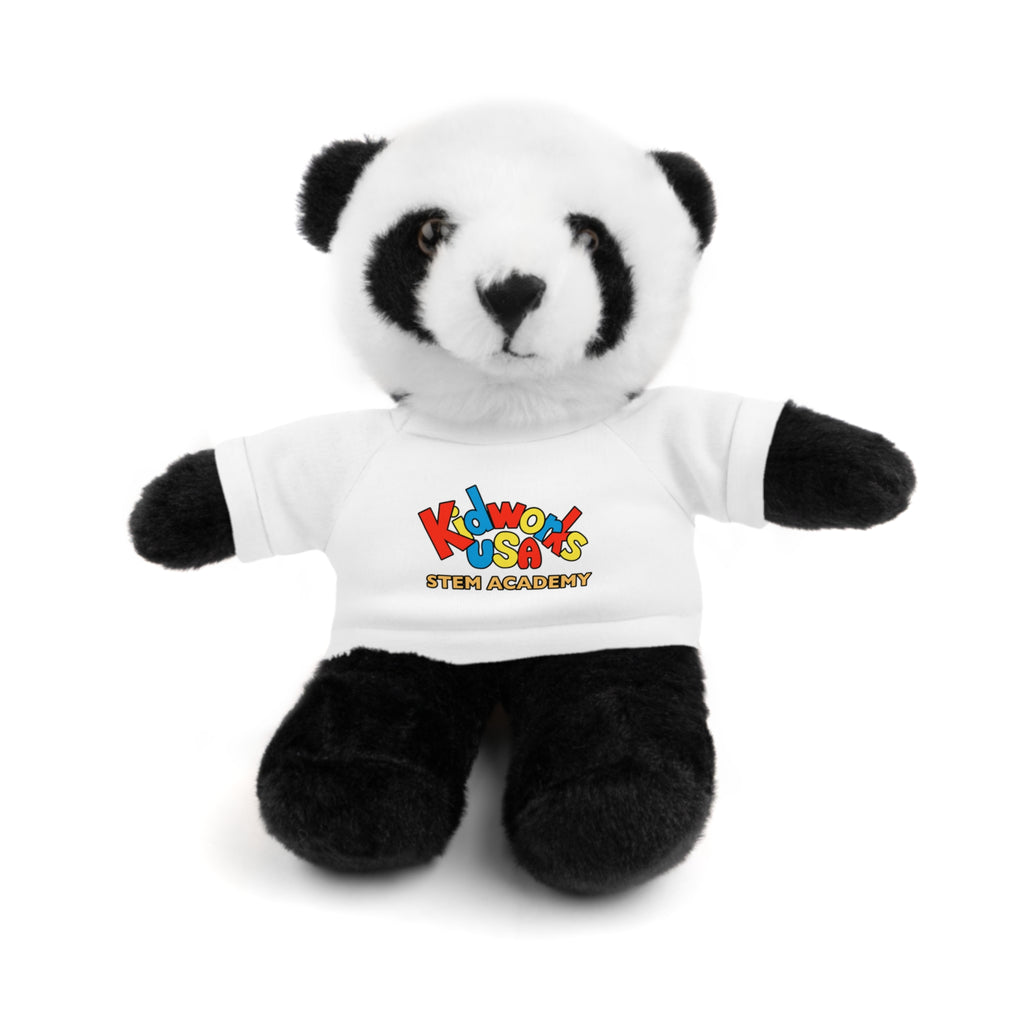Kidworks USA Stem Academy Stuffed Animals with Tee, 4 Colors, 8 Animals