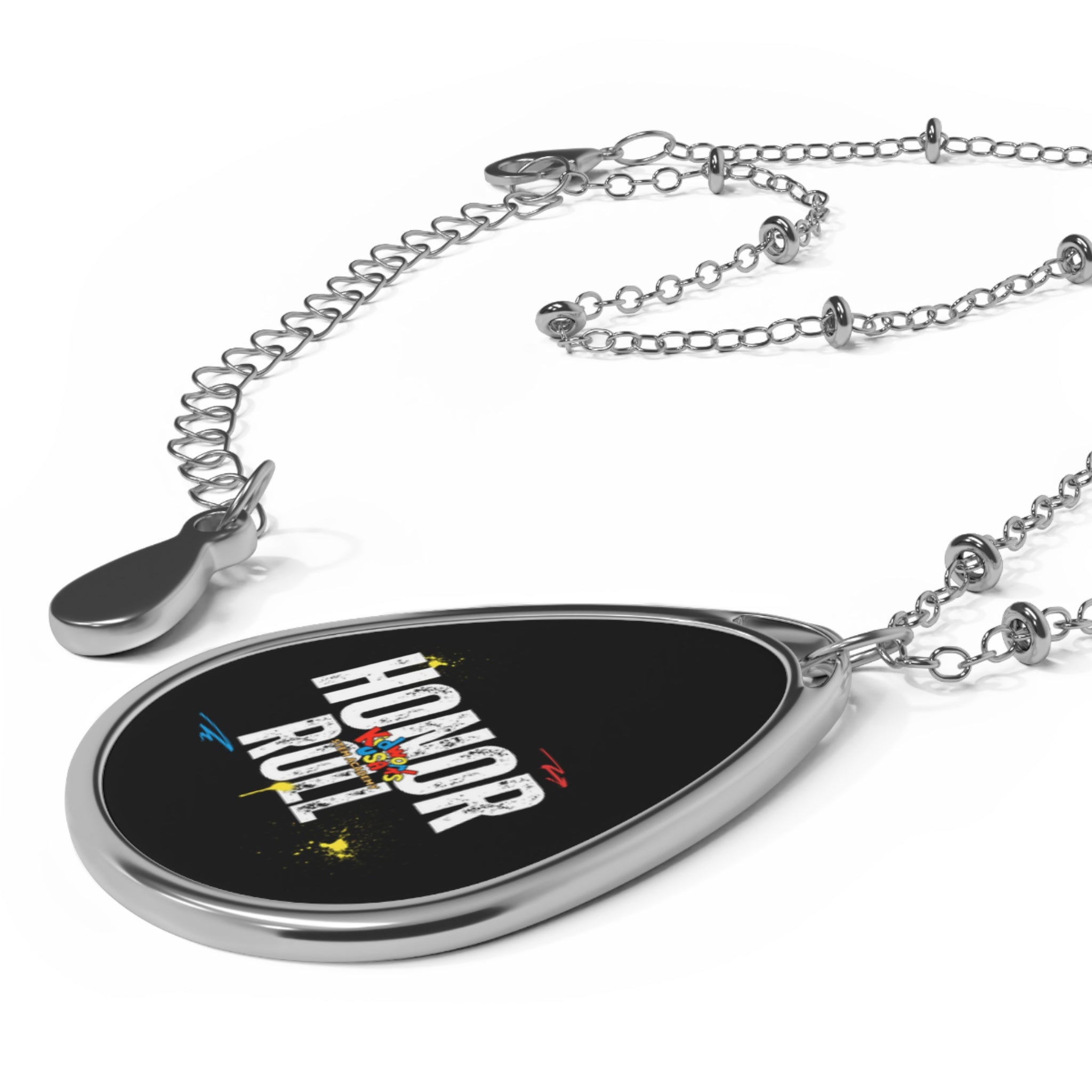 Kidworks USA HONOR ROLL Commemorative Oval Necklace