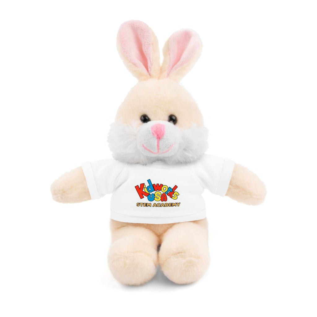 Kidworks USA Stem Academy Stuffed Animals with Tee, 4 Colors, 8 Animals