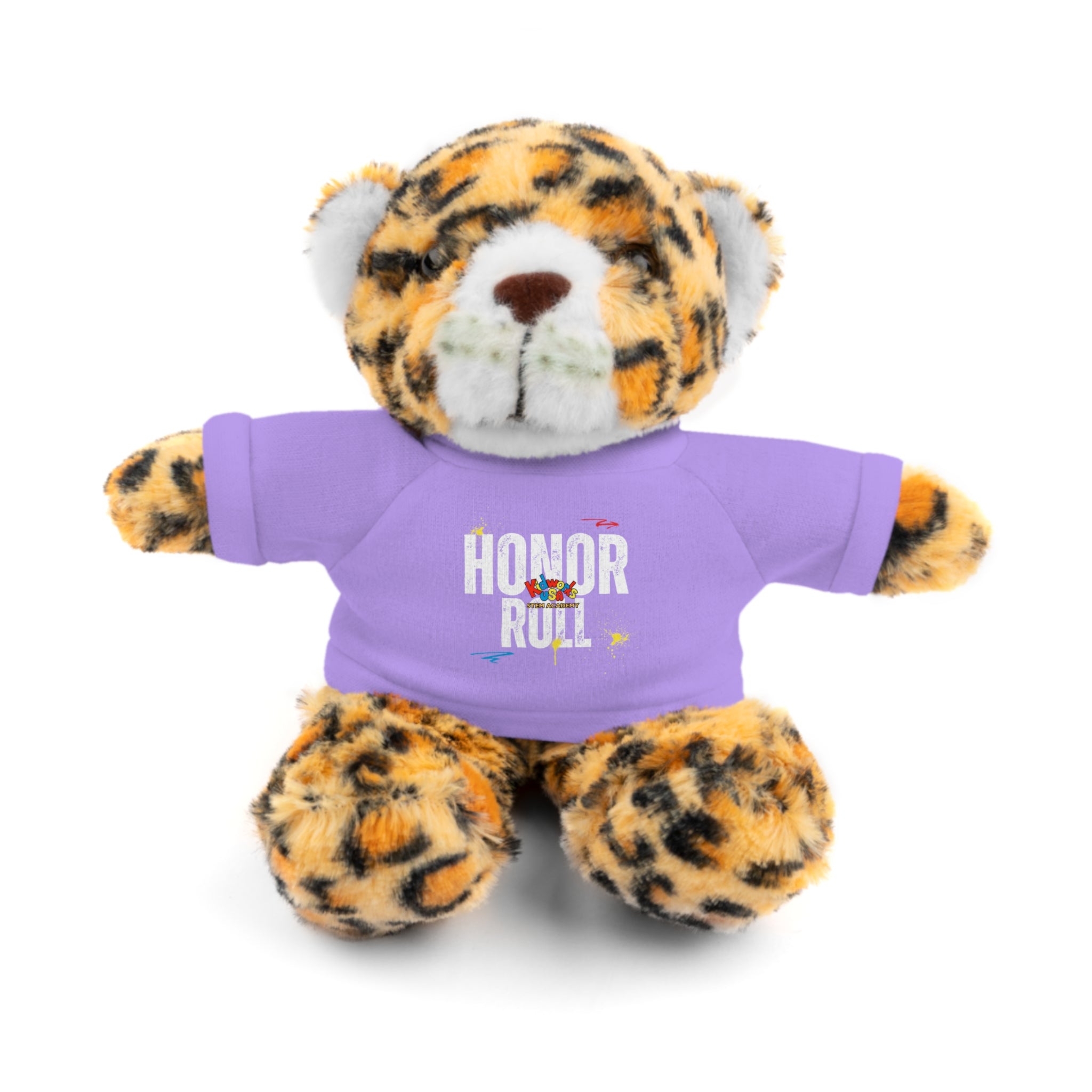 Kidworks USA HONOR ROLL Stuffed Animal with Tee - 6 Animals 8 Colors