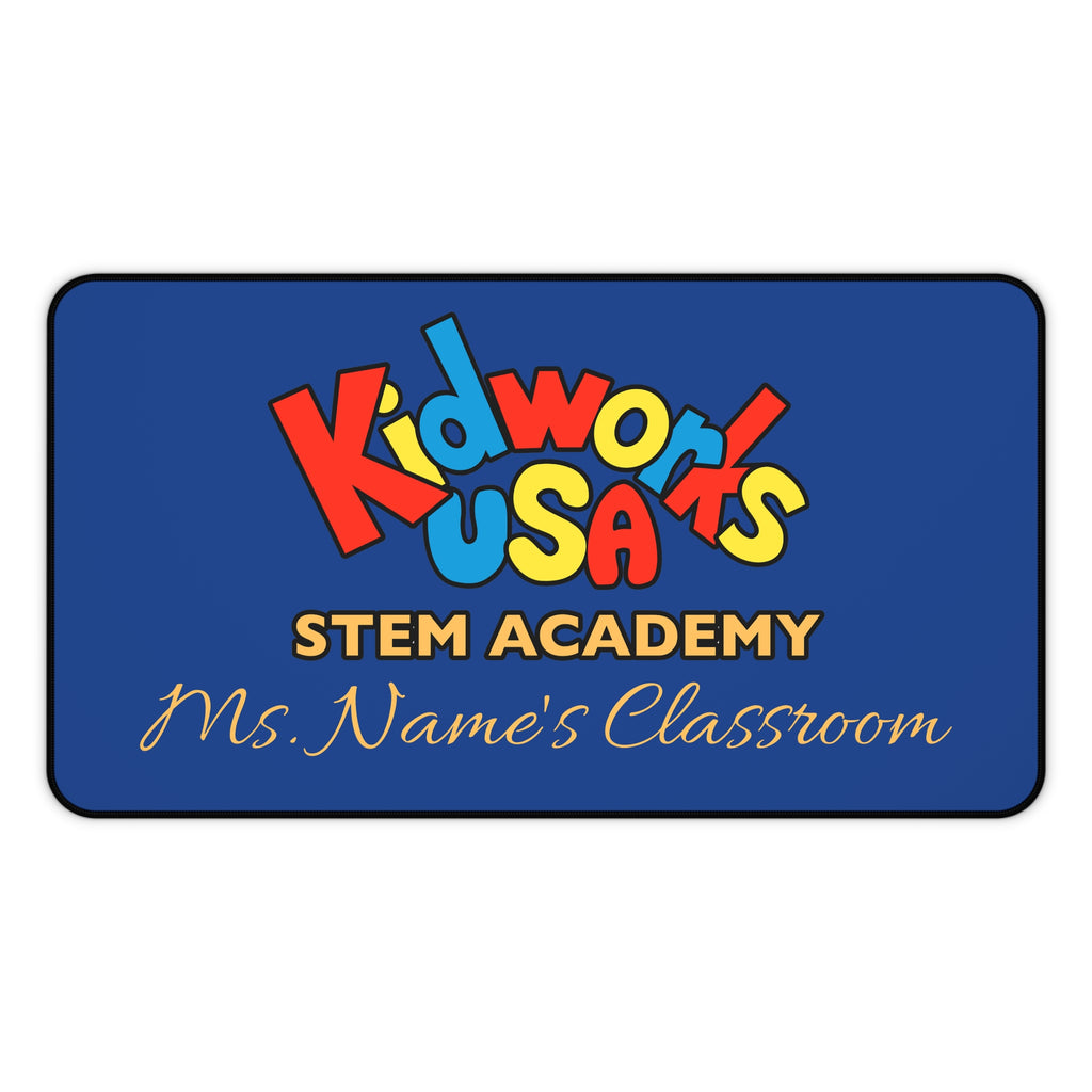 CUSTOMIZABLE Kidworks USA Stem Academy Desk Mat - 2 Sizes