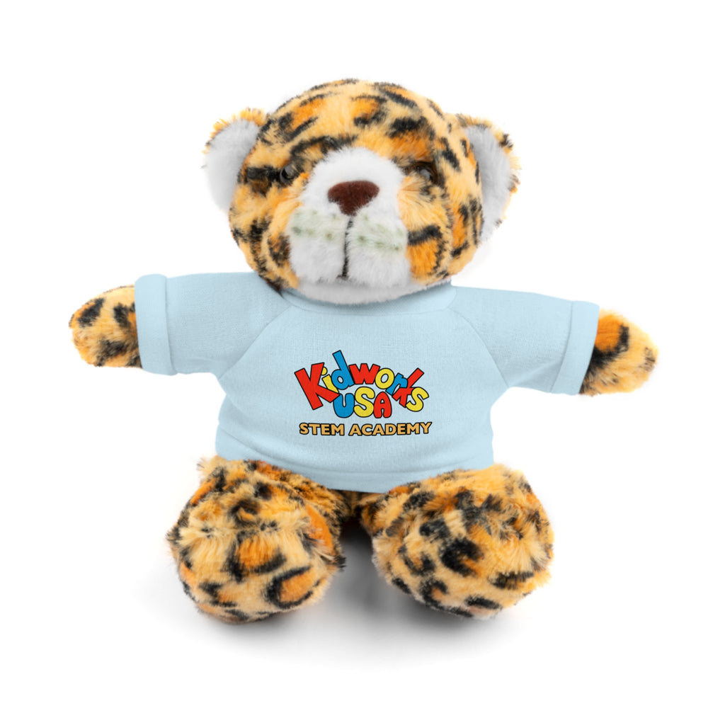 Kidworks USA Stem Academy Stuffed Animals with Tee, 4 Colors, 8 Animals