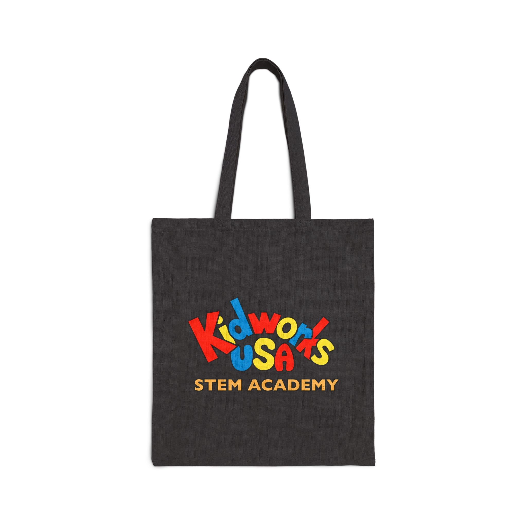 Kidworks USA Stem Academy Cotton Canvas Tote Bag, 2 Colors