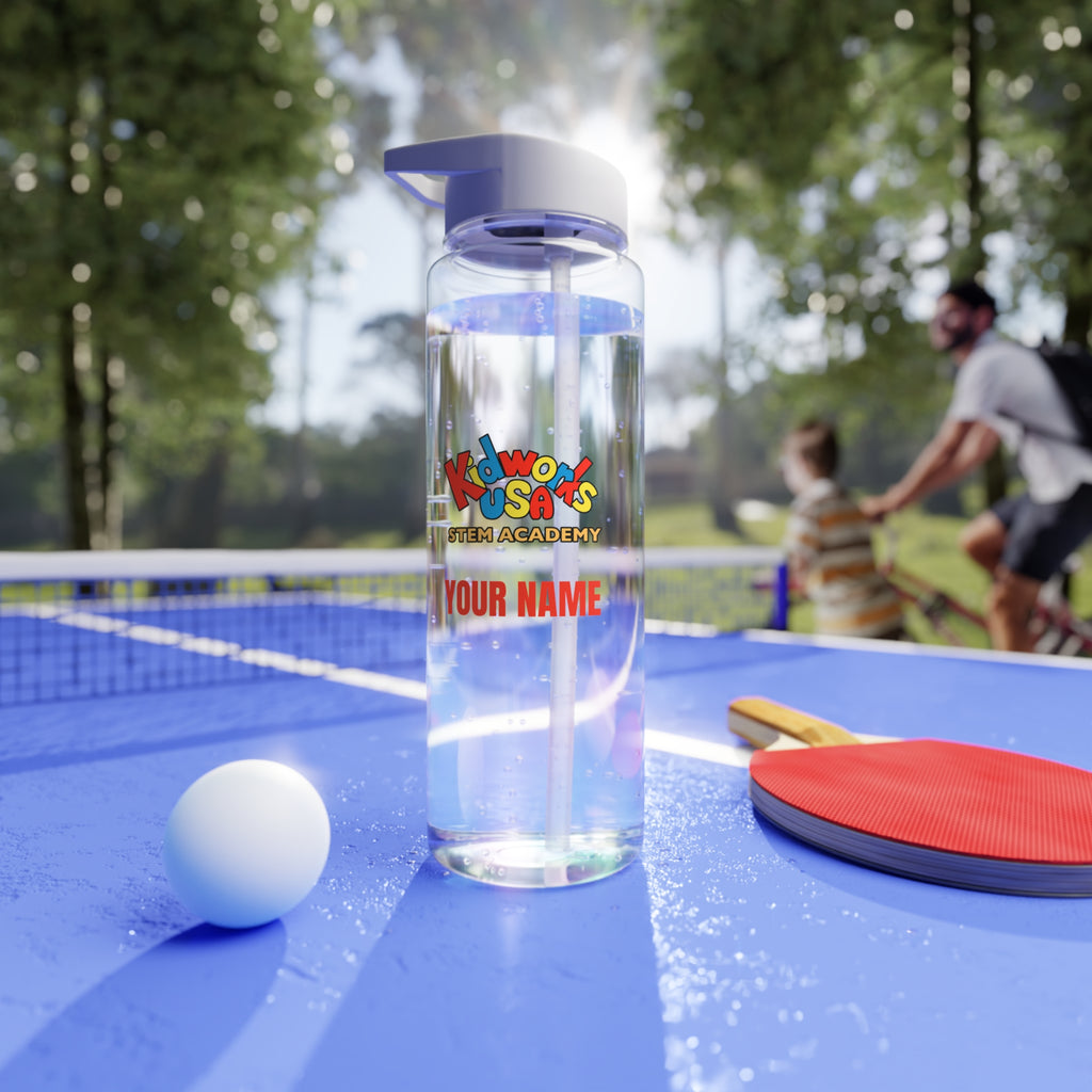 PERSONALIZED Kidworks USA Stem Academy Tritan Water Bottle, 2 Sizes