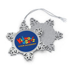 COLOR CUSTOMIZED Kidworks USA STEM ACADEMY Pewter Snowflake Ornament