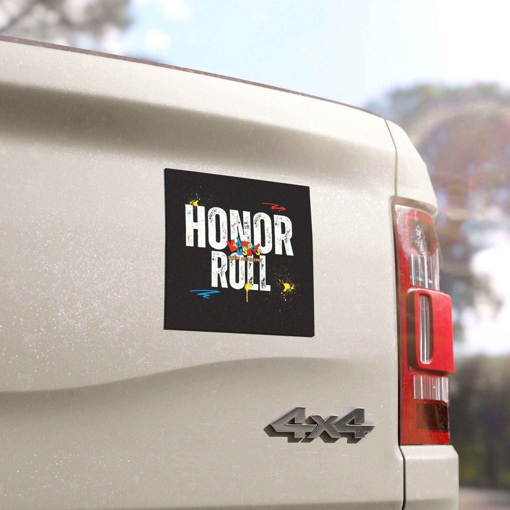 Kidworks USA HONOR ROLL Car Magnet - Square 5 x 5