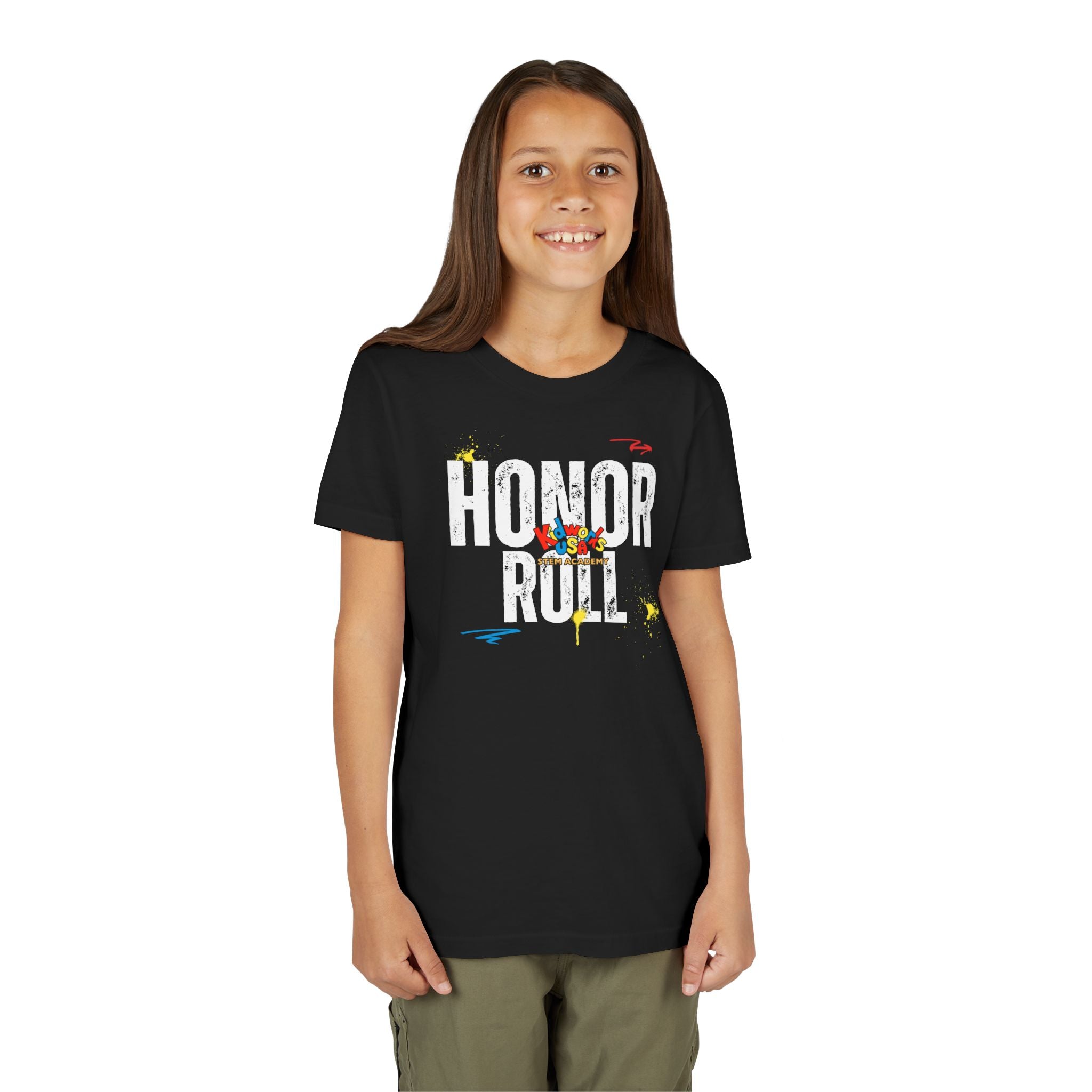 Kidworks USA HONOR ROLL Youth Tee - Black