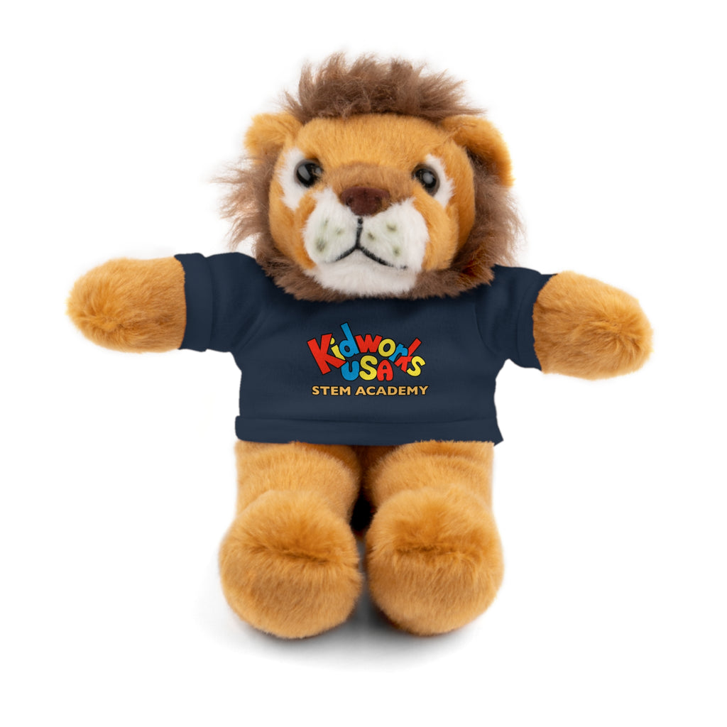 Kidworks USA Stem Academy Stuffed Animals with Tee, 4 Colors, 8 Animals