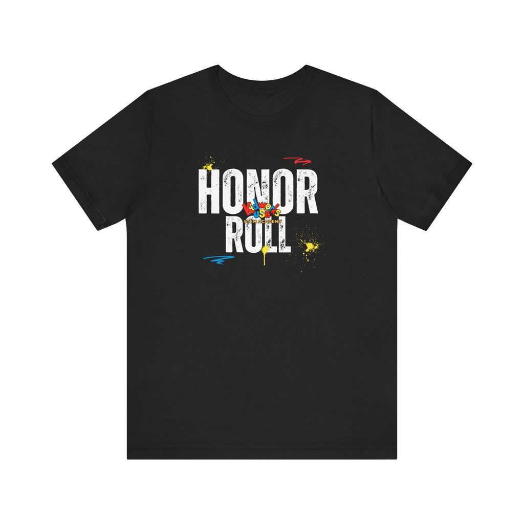 Kidworks USA HONOR ROLL Adult Unisex Tee - Black