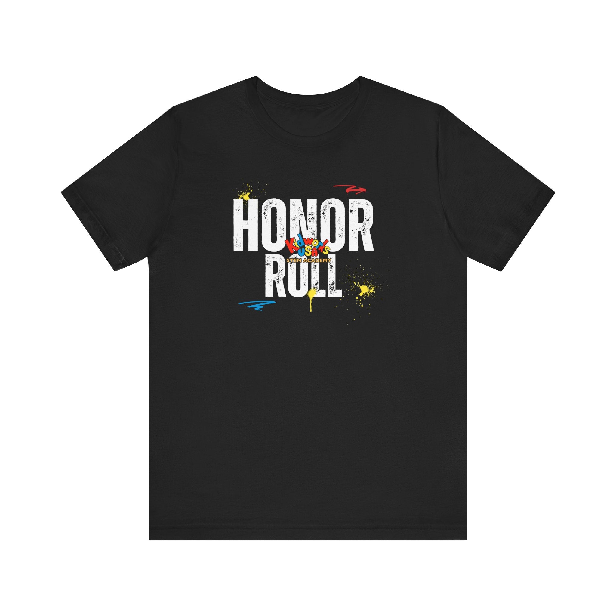 Kidworks USA HONOR ROLL Adult Unisex Tee - Black