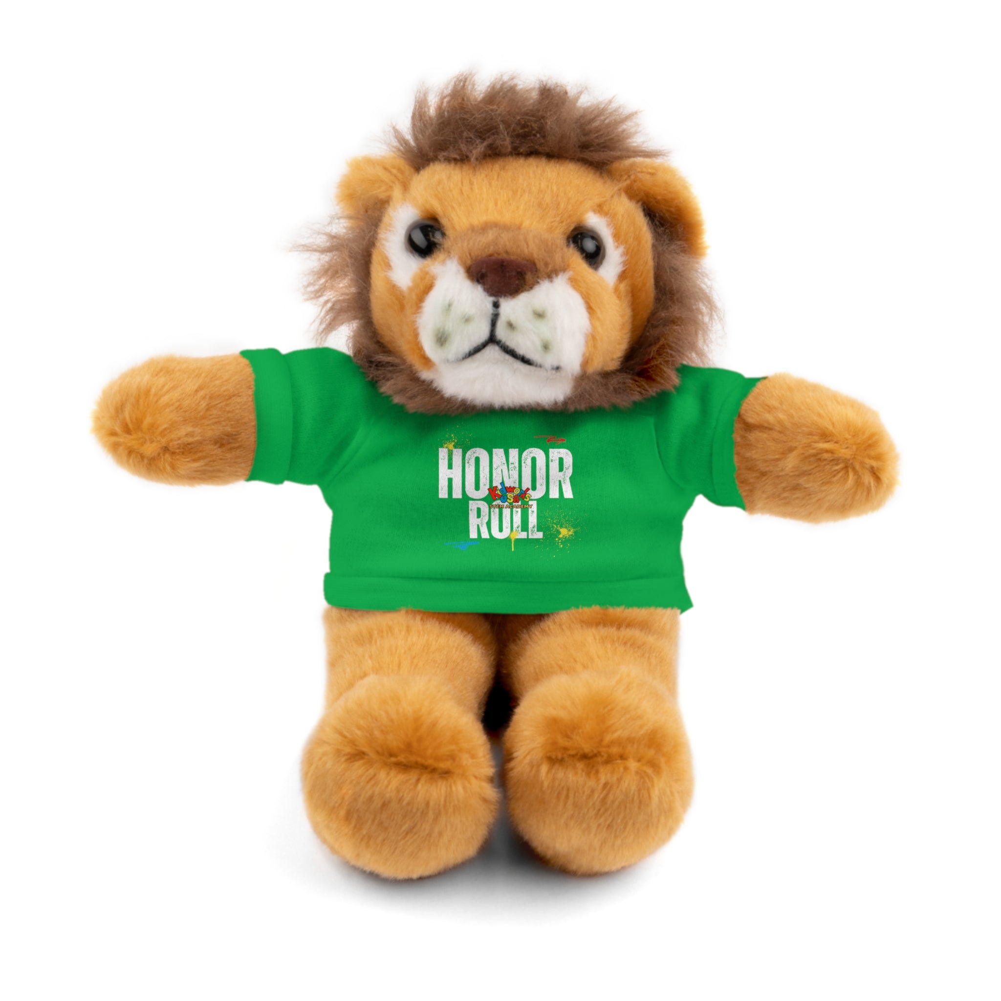 Kidworks USA HONOR ROLL Stuffed Animal with Tee - 6 Animals 8 Colors