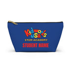 PERSONALIZED Kidworks USA STEM ACADEMY Pencil Case Accessory Pouch w T-bottom