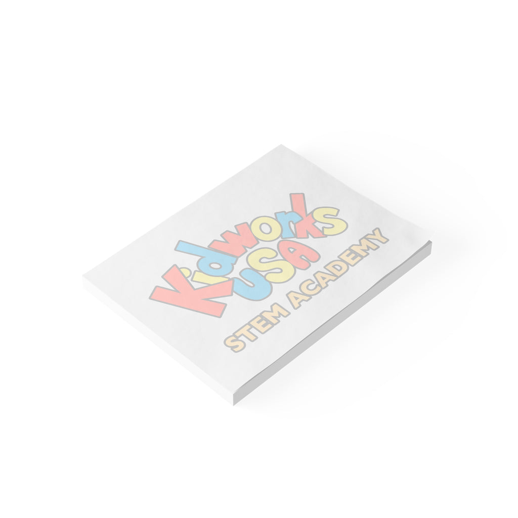 Post-it® Brand Kidworks USA STEM ACADEMY Logo Note Pads, 6 sizes
