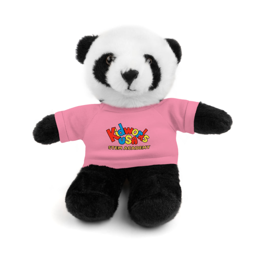 Kidworks USA Stem Academy Stuffed Animals with Tee, 4 Colors, 8 Animals