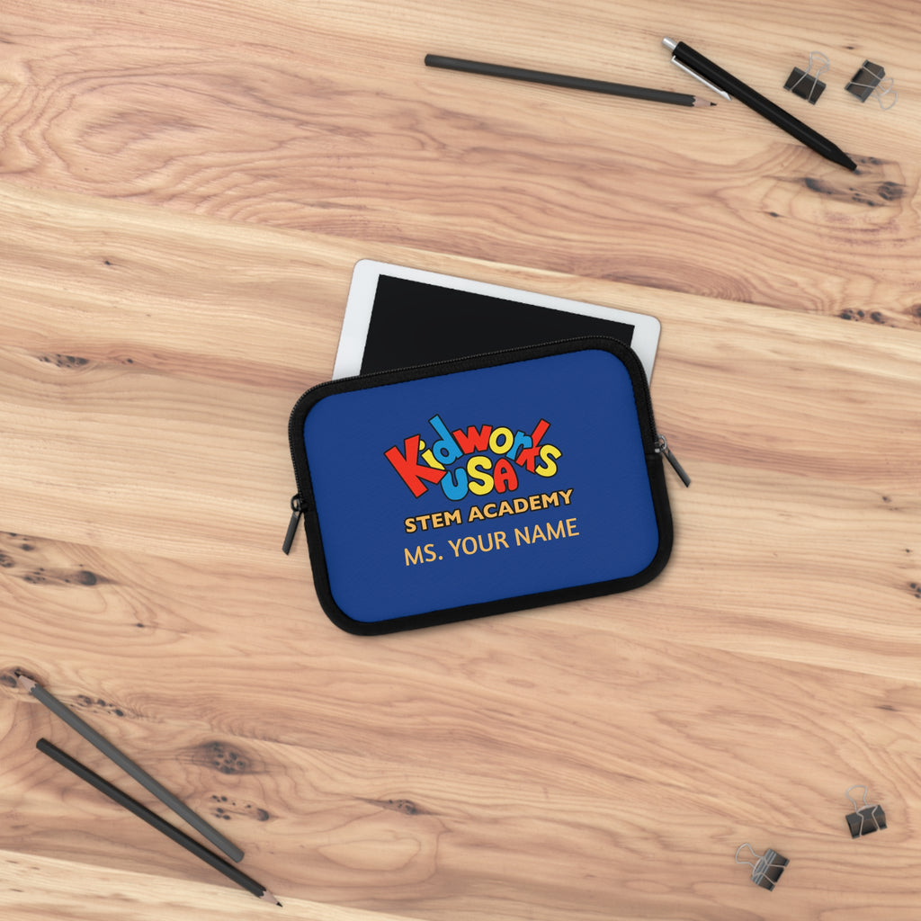 CUSTOMIZABLE Kidworks USA Stem Academy Laptop Tablet Sleeve - 5 sizes