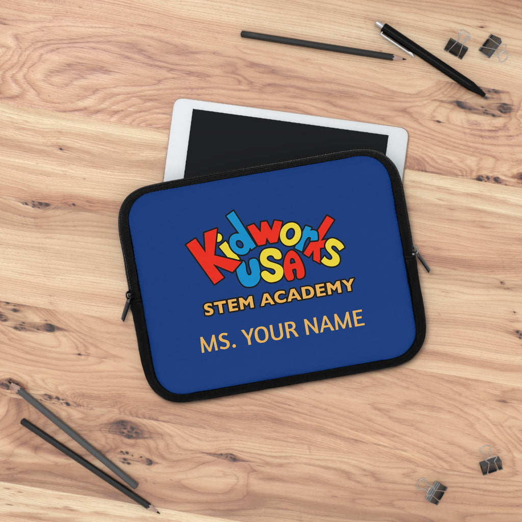CUSTOMIZABLE Kidworks USA Stem Academy Laptop Tablet Sleeve - 5 sizes