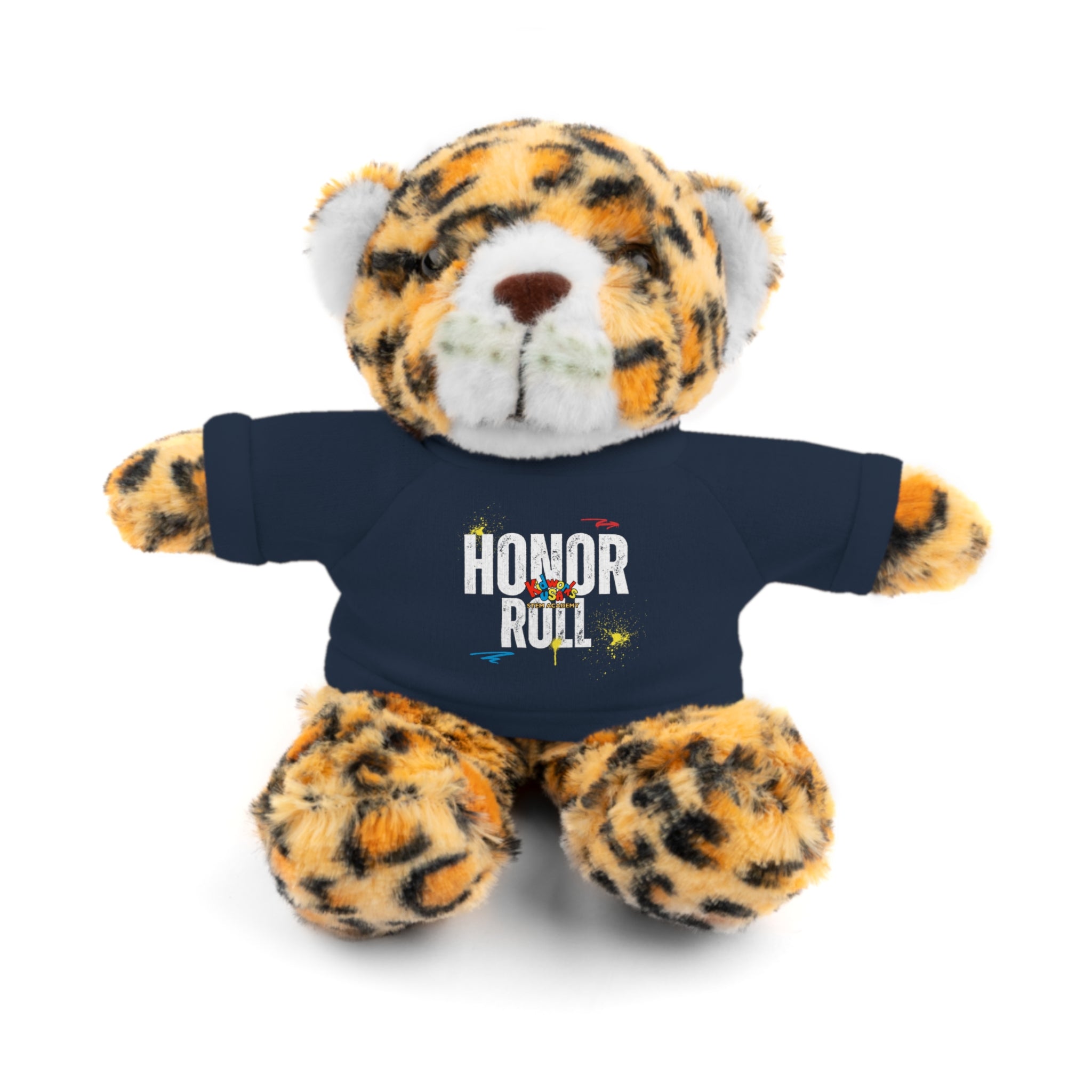 Kidworks USA HONOR ROLL Stuffed Animal with Tee - 6 Animals 8 Colors