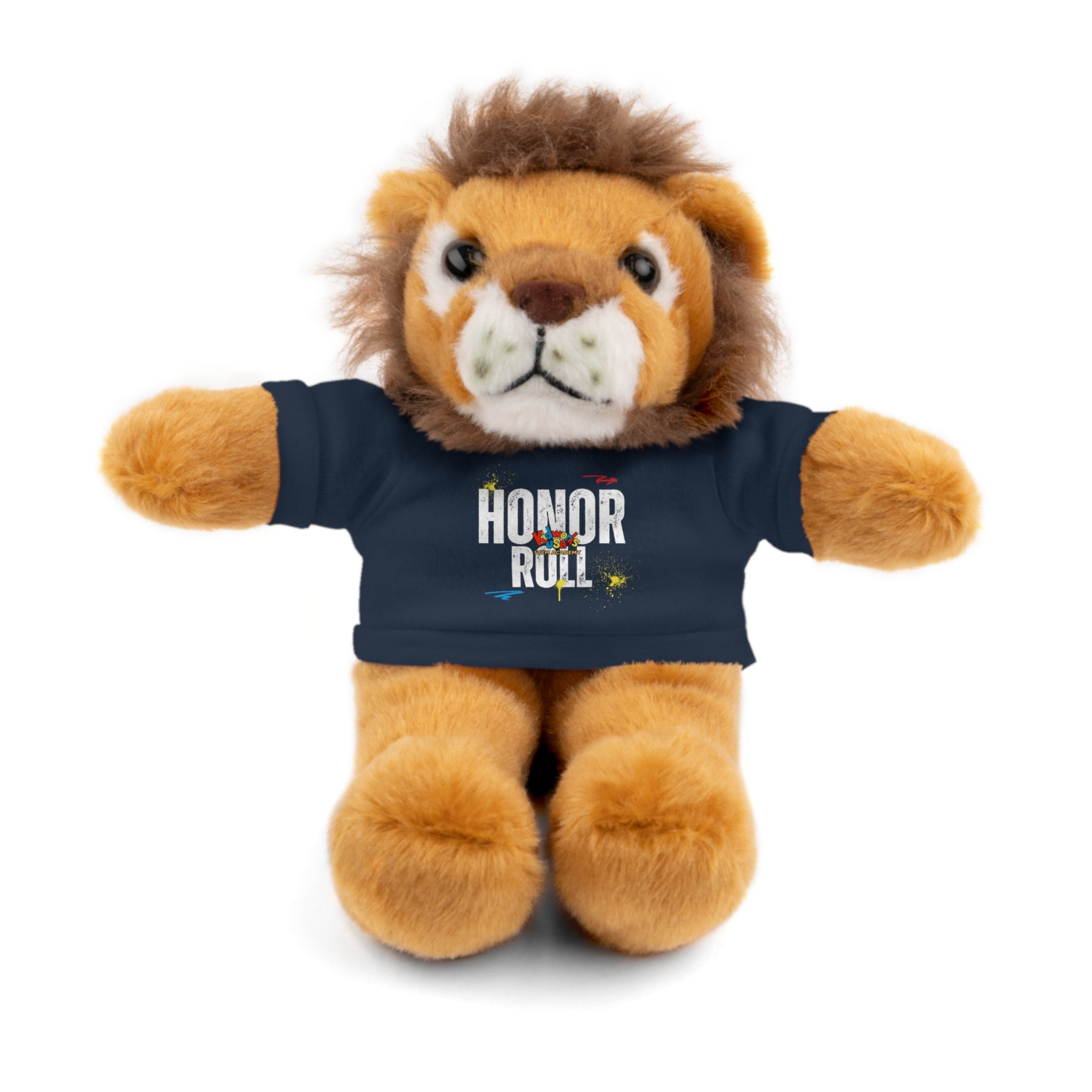 Kidworks USA HONOR ROLL Stuffed Animal with Tee - 6 Animals 8 Colors