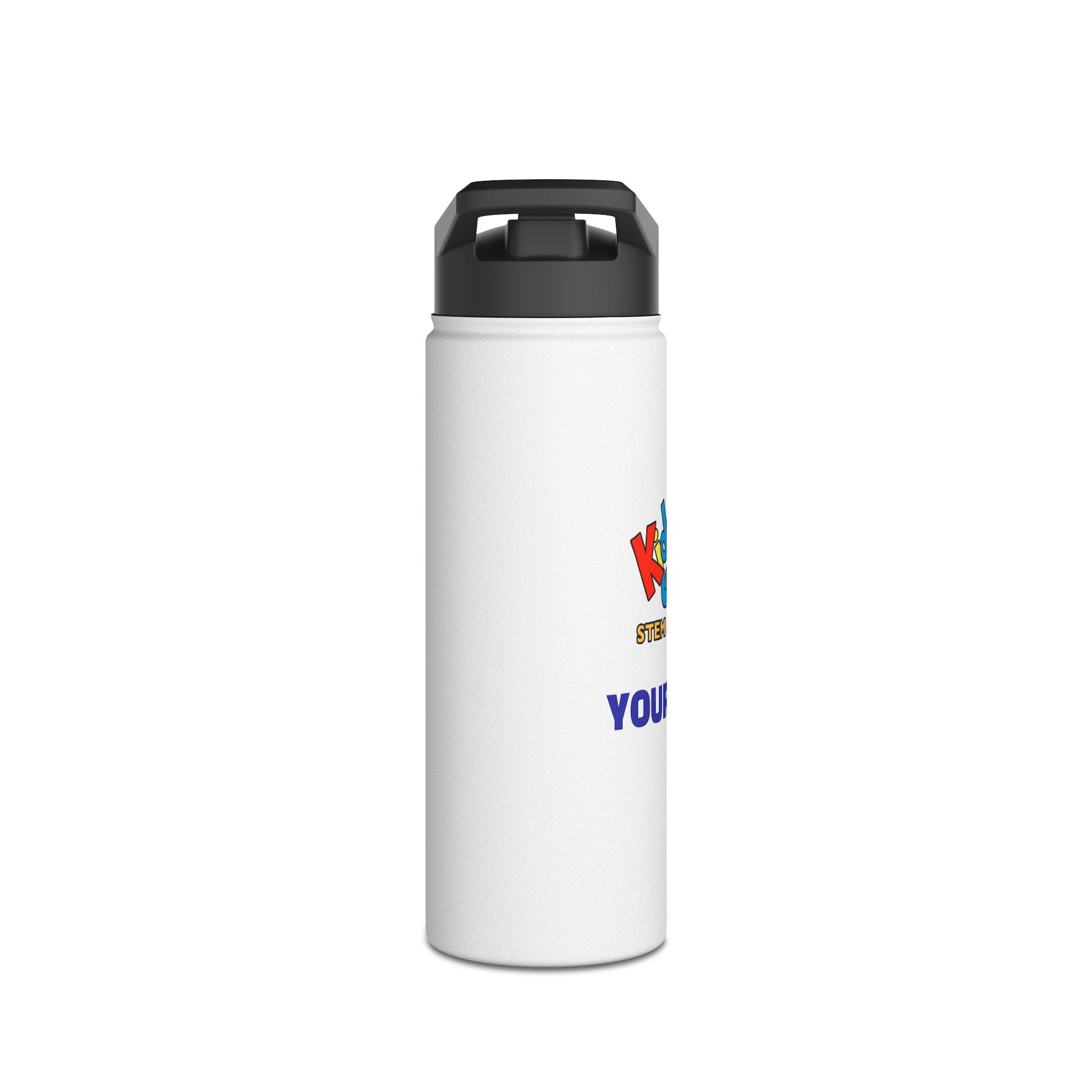 PERSONALIZED Kidworks USA Stem Academy Stainless Steel Water Bottle, Standard Lid, 3 Sizes