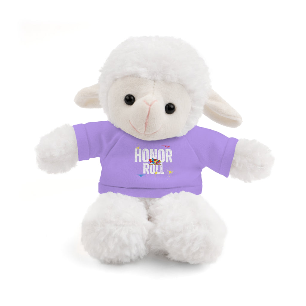 Kidworks USA HONOR ROLL Stuffed Animal with Tee - 6 Animals 8 Colors