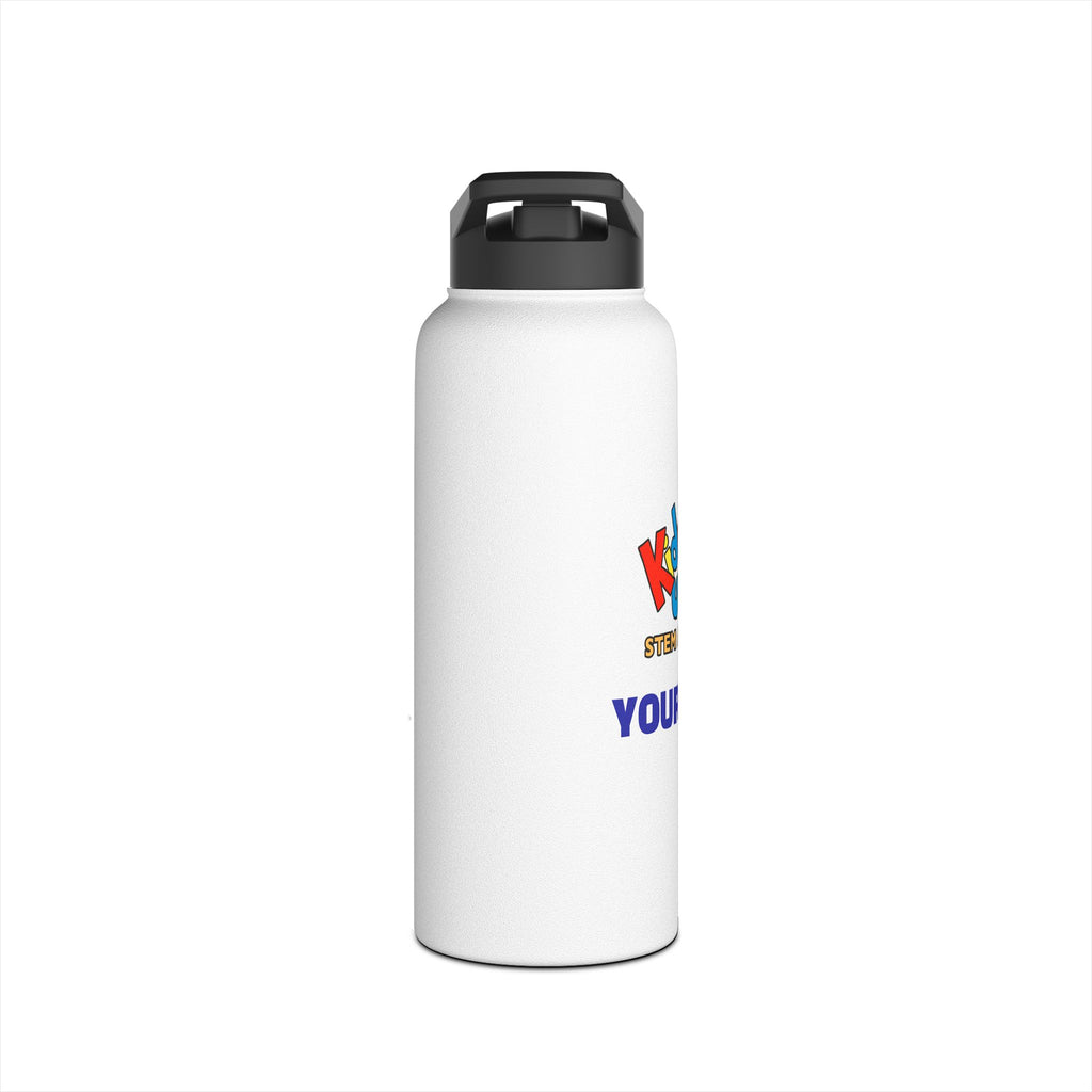 PERSONALIZED Kidworks USA Stem Academy Stainless Steel Water Bottle, Standard Lid, 3 Sizes