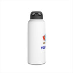 PERSONALIZED Kidworks USA Stem Academy Stainless Steel Water Bottle, Standard Lid, 3 Sizes