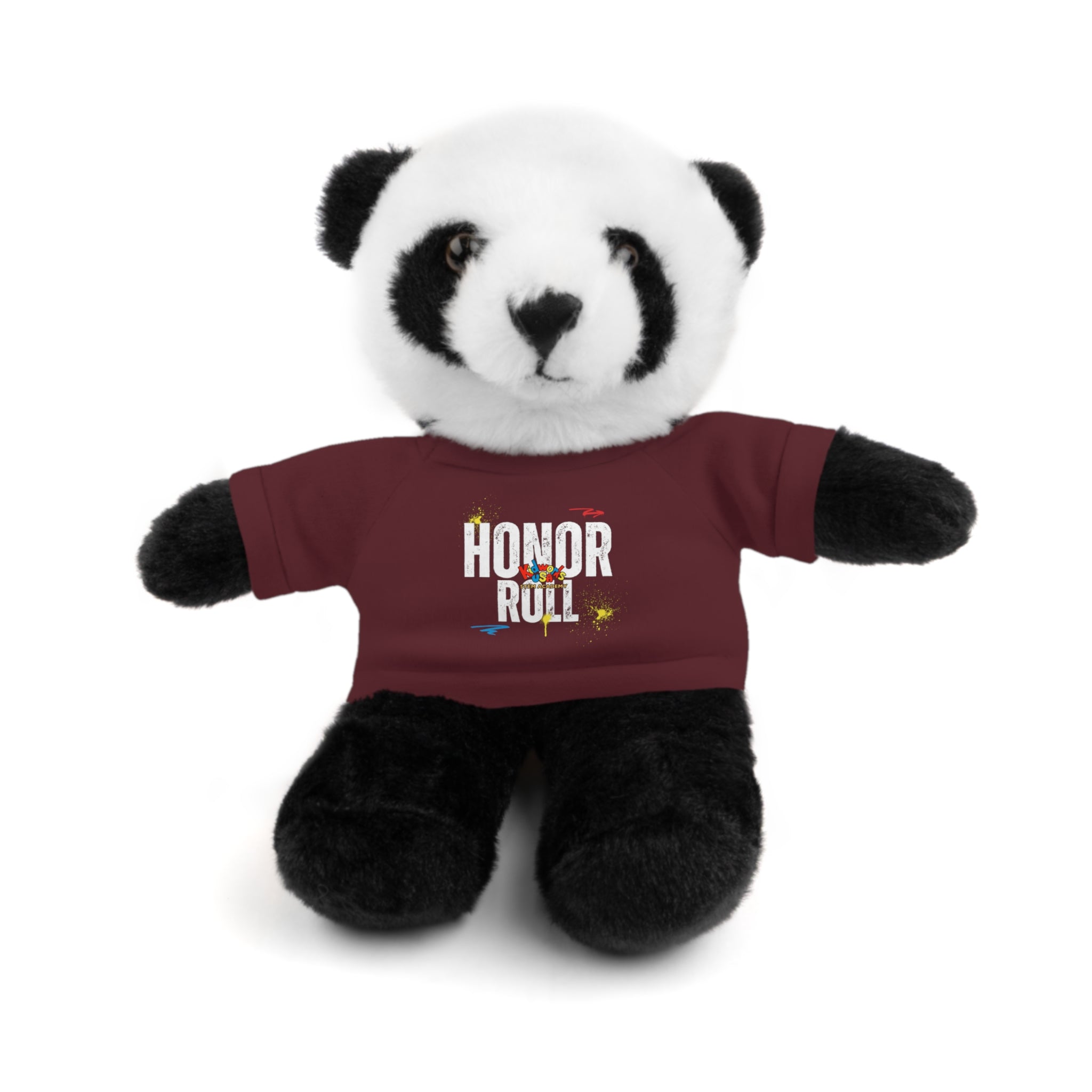Kidworks USA HONOR ROLL Stuffed Animal with Tee - 6 Animals 8 Colors