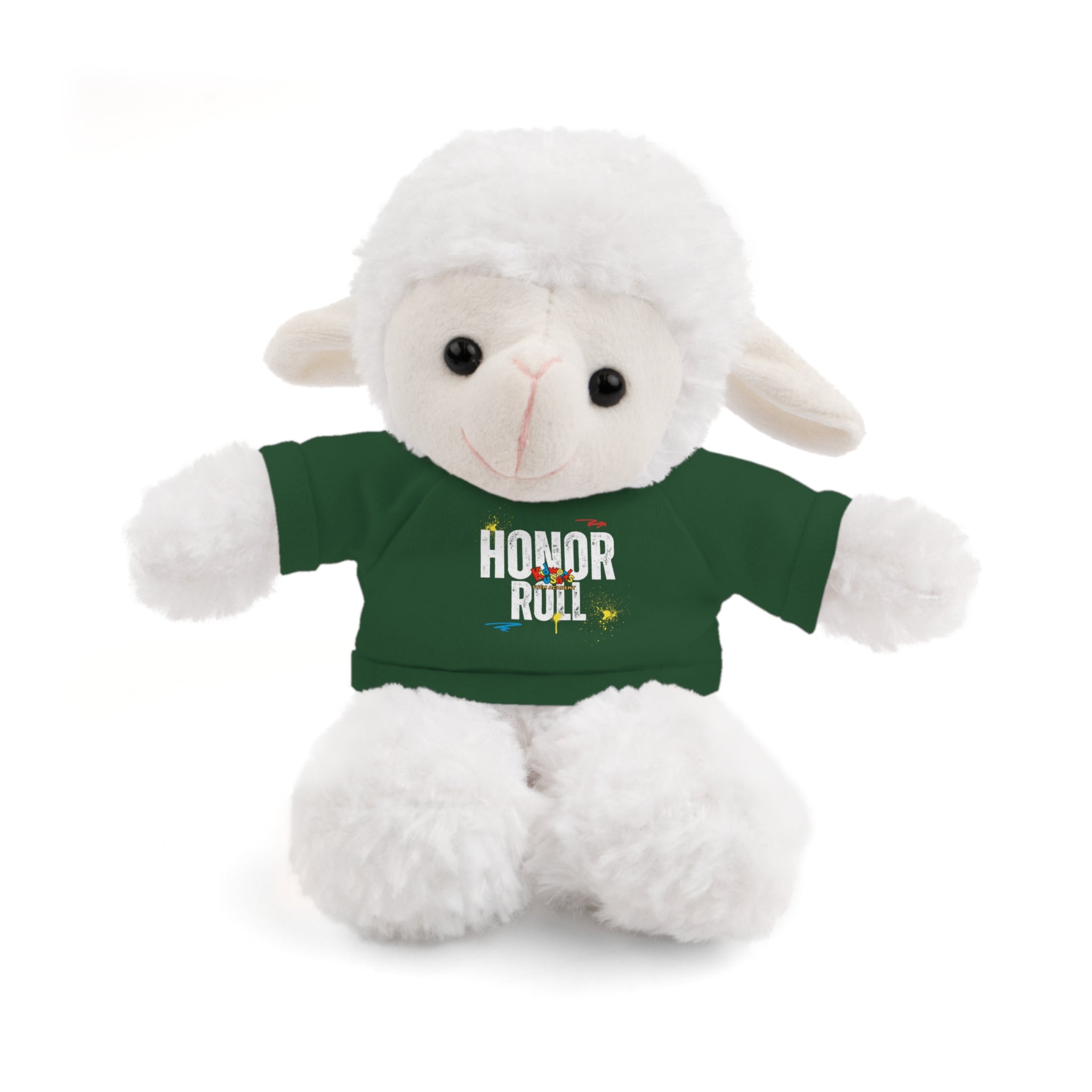 Kidworks USA HONOR ROLL Stuffed Animal with Tee - 6 Animals 8 Colors