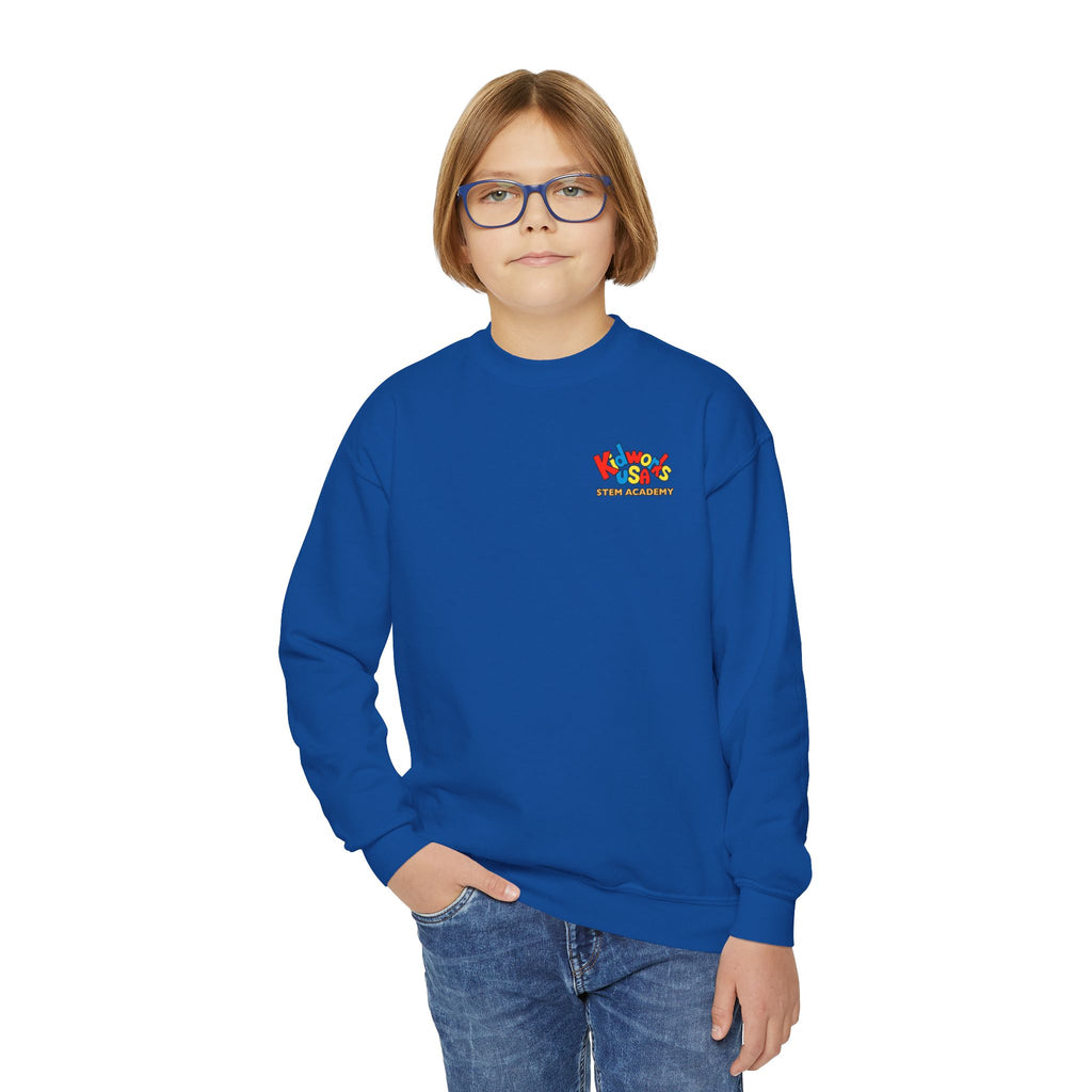 Kidworks USA YOUTH K-5 Elementary School Official UNIFORM Sweatshirt - Royal Blue