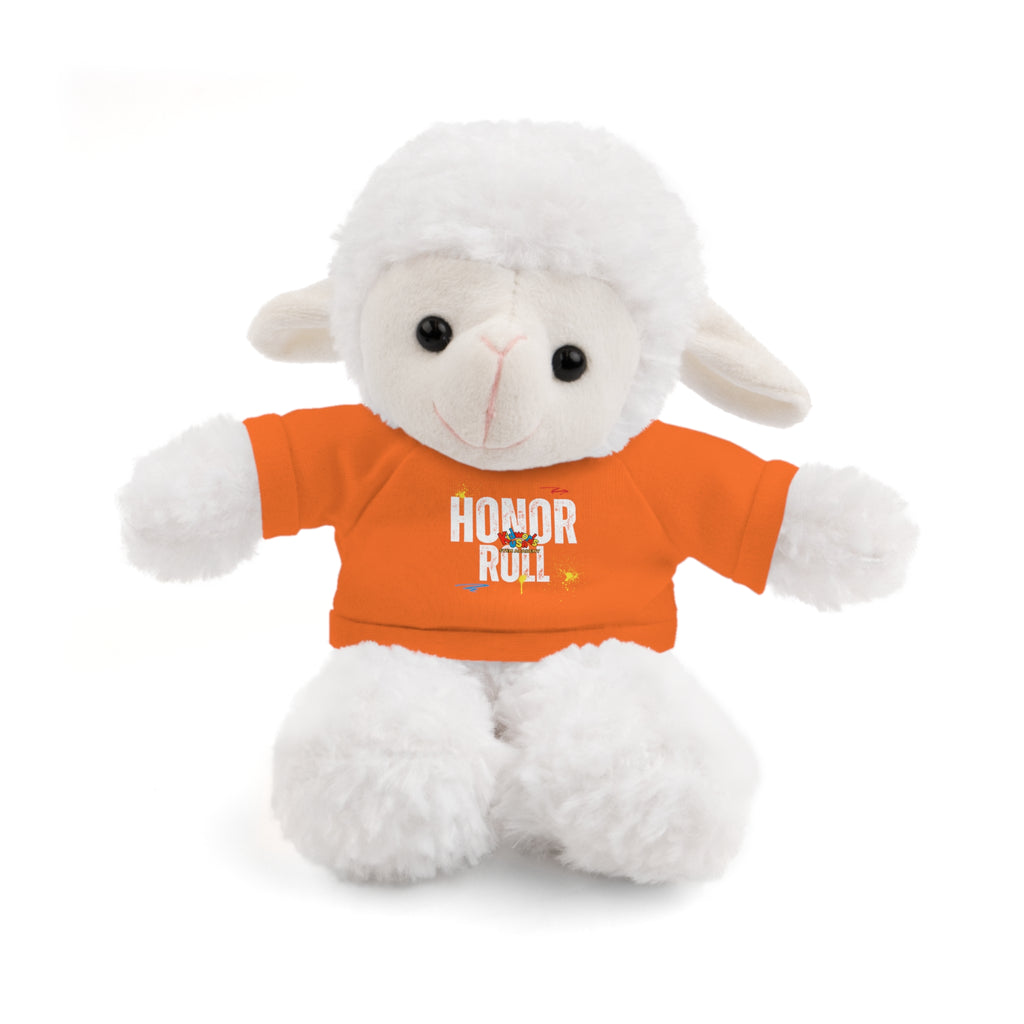 Kidworks USA HONOR ROLL Stuffed Animal with Tee - 6 Animals 8 Colors