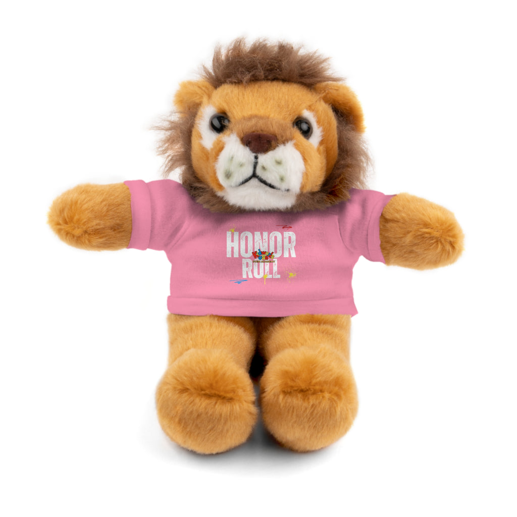 Kidworks USA HONOR ROLL Stuffed Animal with Tee - 6 Animals 8 Colors