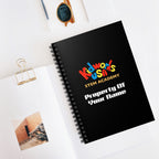 PERSONALIZED Kidworks USA Stem Academy Spiral Notebook - Ruled Line - Black