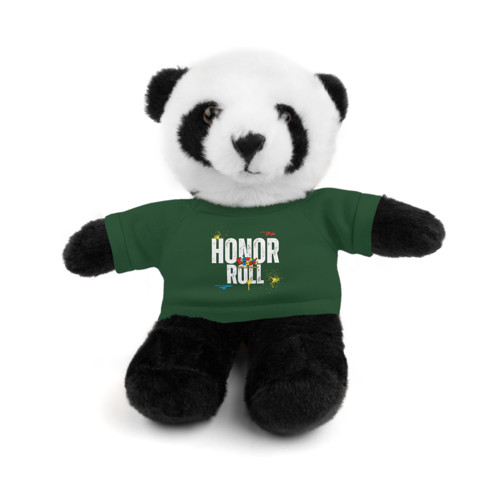 Kidworks USA HONOR ROLL Stuffed Animal with Tee - 6 Animals 8 Colors