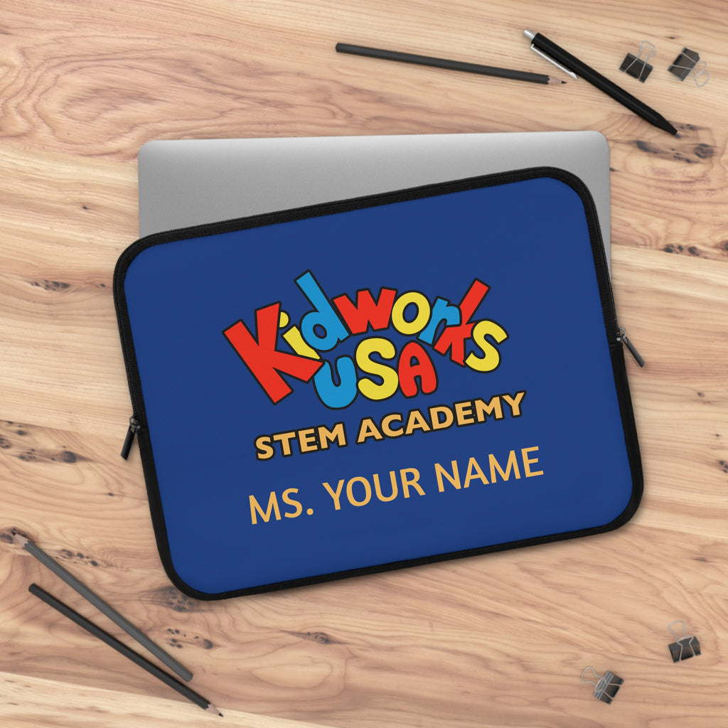 CUSTOMIZABLE Kidworks USA Stem Academy Laptop Tablet Sleeve - 5 sizes
