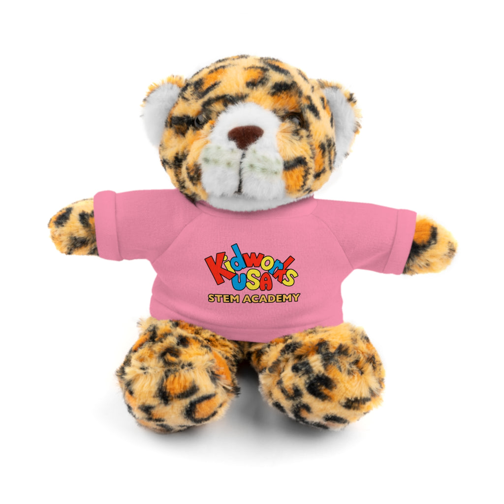 Kidworks USA Stem Academy Stuffed Animals with Tee, 4 Colors, 8 Animals