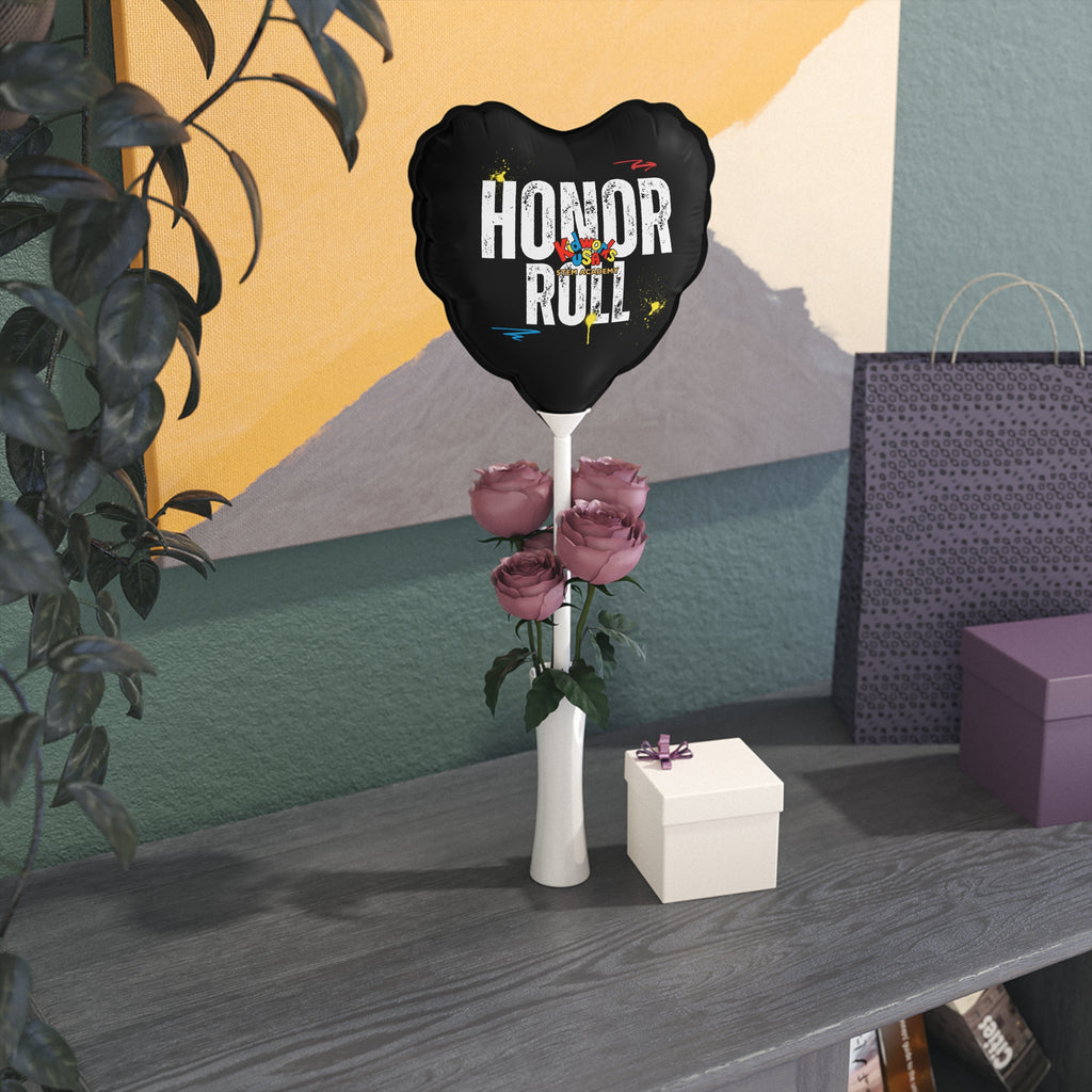 Kidworks USA HONOR ROLL Celebratory Balloons - Round and Heart-shaped - 6"