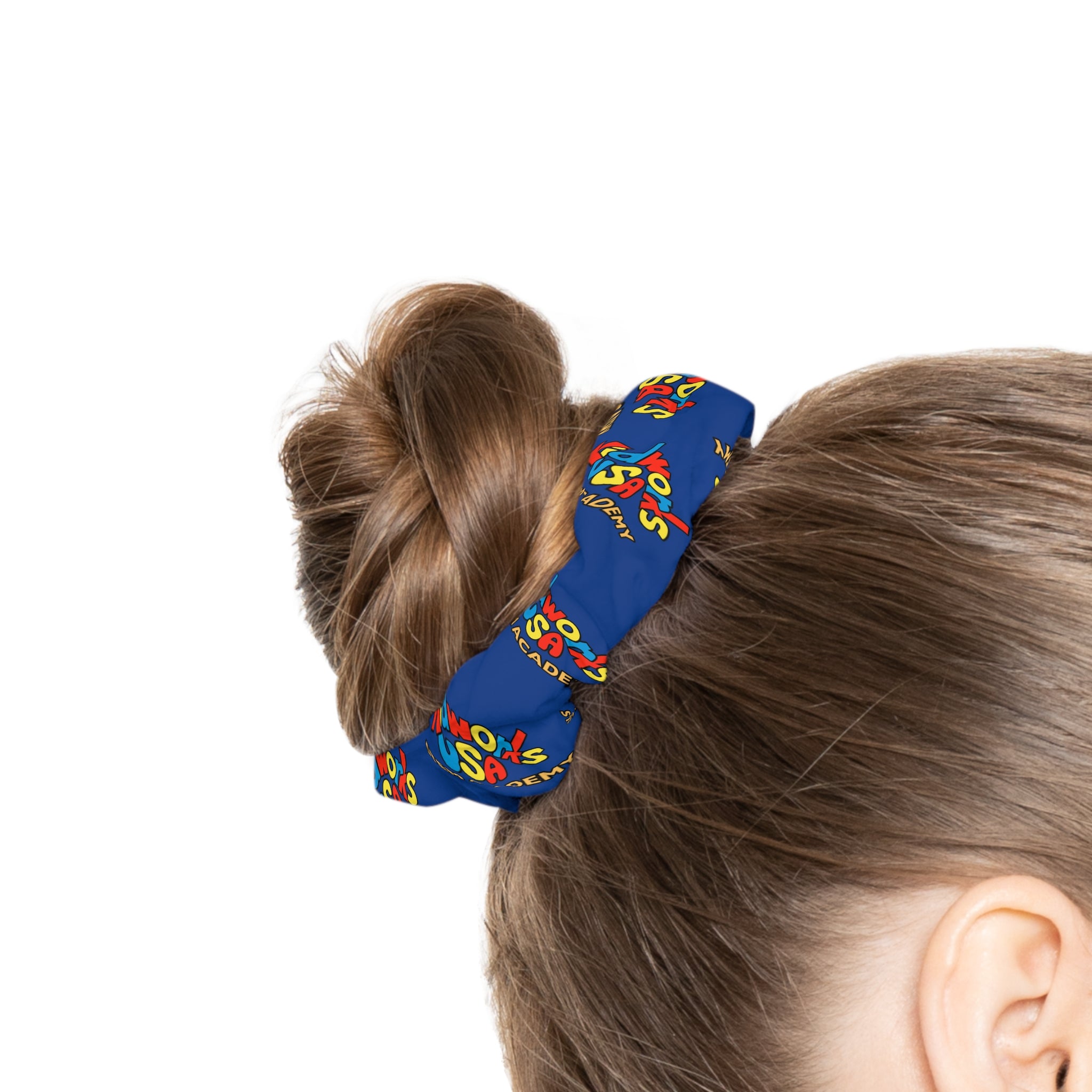 COLOR CUSTOMIZED Kidworks USA Stem Academy Girls Hair Scrunchie