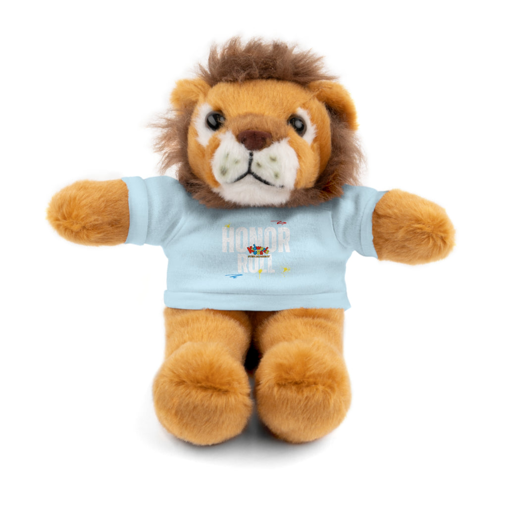 Kidworks USA HONOR ROLL Stuffed Animal with Tee - 6 Animals 8 Colors