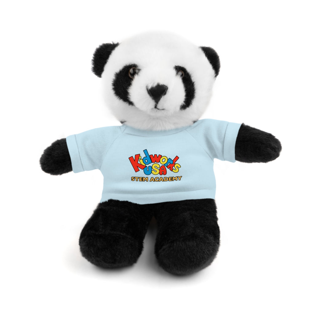 Kidworks USA Stem Academy Stuffed Animals with Tee, 4 Colors, 8 Animals