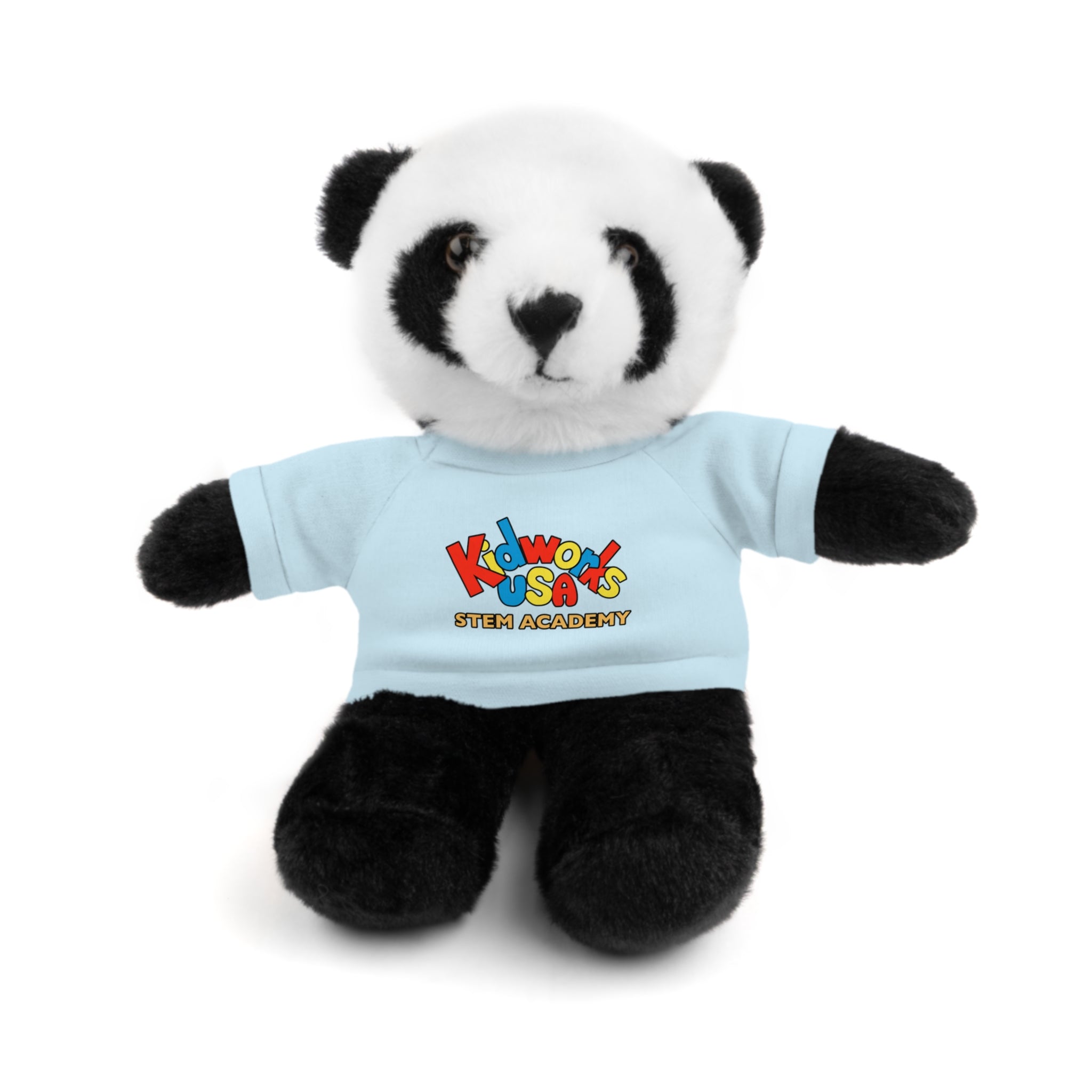 Kidworks USA Stem Academy Stuffed Animals with Tee, 4 Colors, 8 Animals
