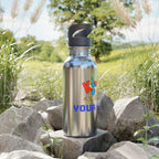 PERSONALIZED Kidworks USA Stem Academy Stainless Steel Water Bottle With Straw, 20oz