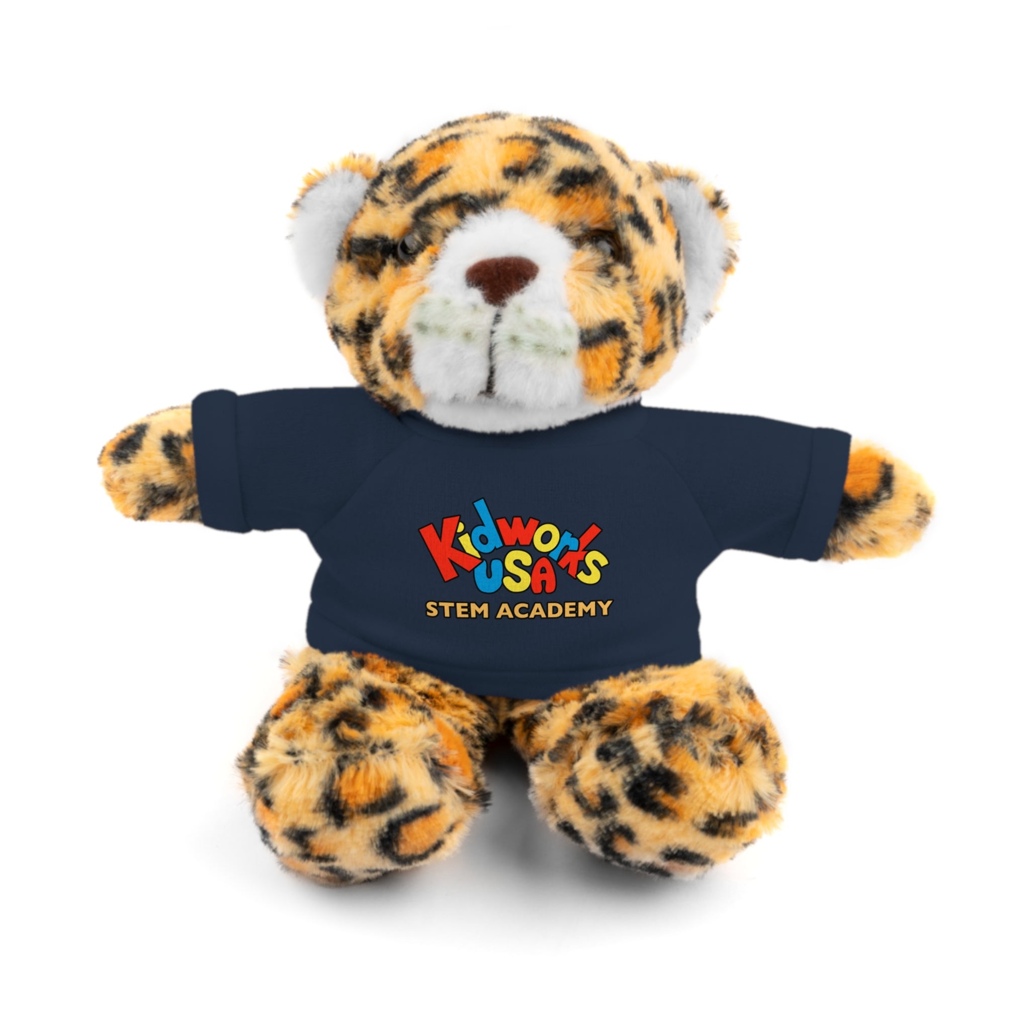 Kidworks USA Stem Academy Stuffed Animals with Tee, 4 Colors, 8 Animals
