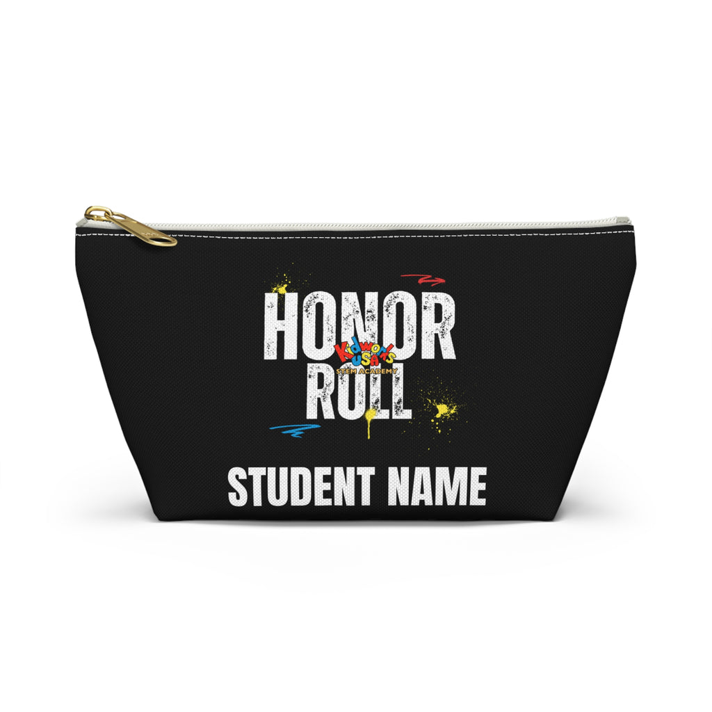 PERSONALIZED Kidworks USA HONOR ROLL Pencil Case Accessory Pouch w T-bottom
