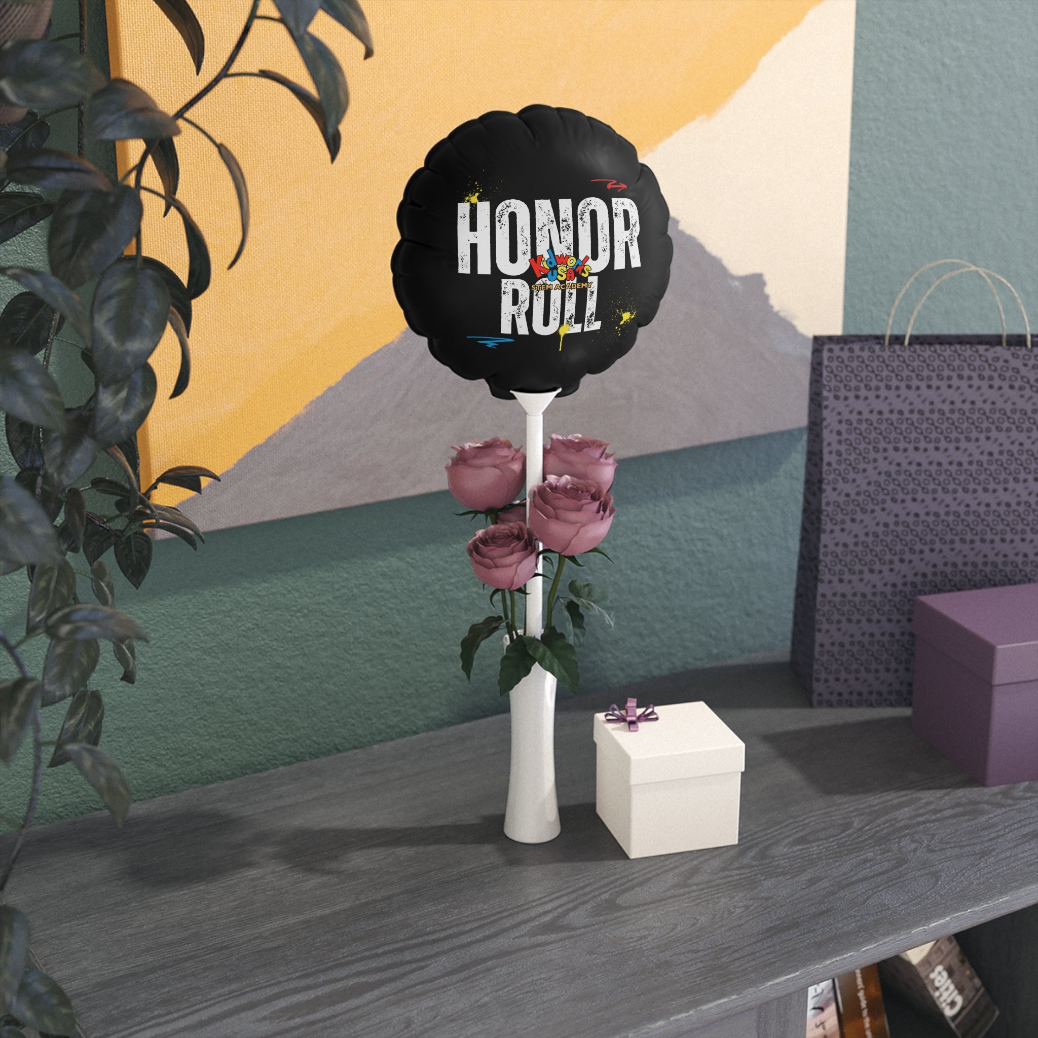 Kidworks USA HONOR ROLL Celebratory Balloons - Round and Heart-shaped - 6"