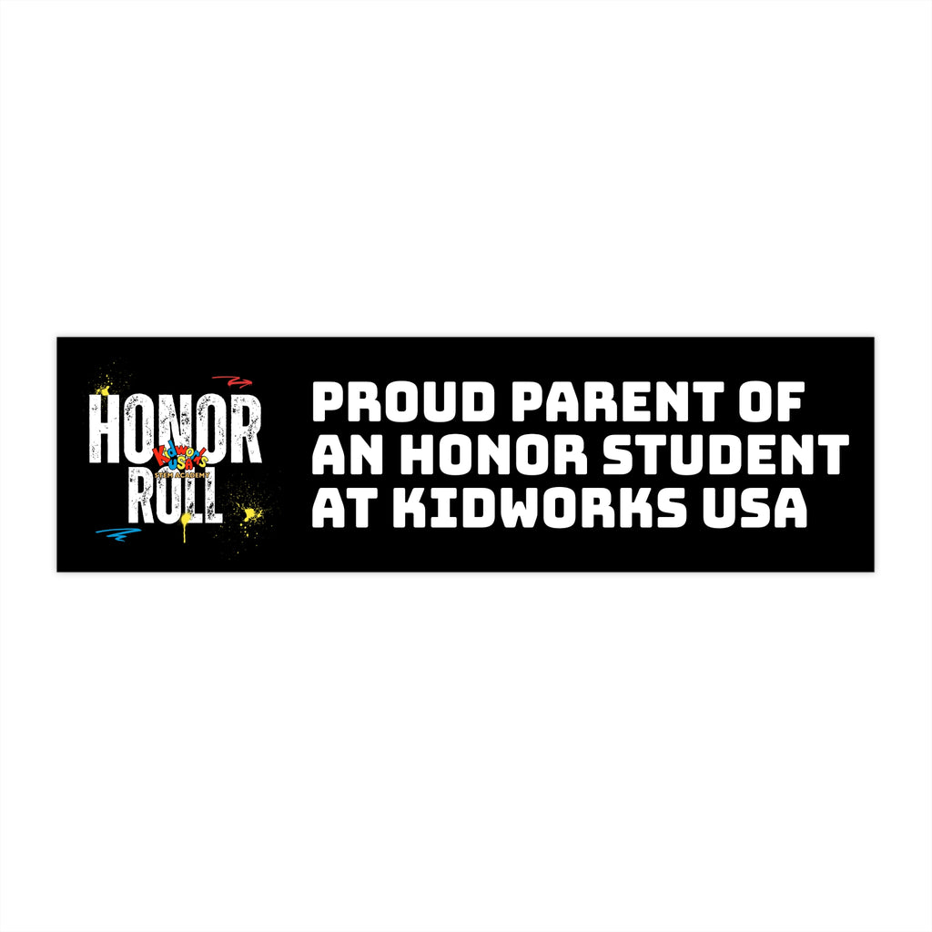 Kidworks USA HONOR ROLL Bumper Sticker