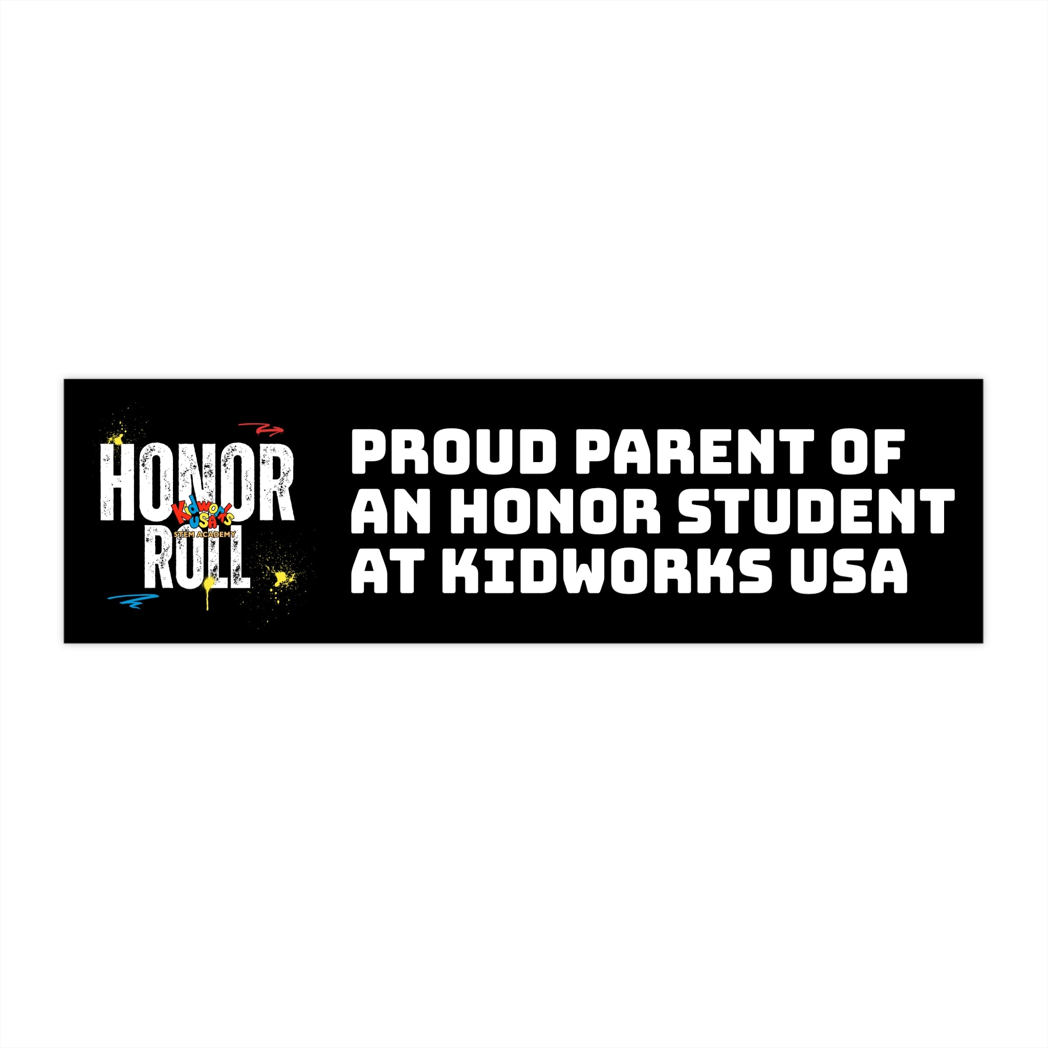 Kidworks USA HONOR ROLL Bumper Sticker